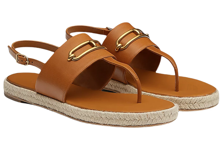 Женские сандалии Hermes Eloise (коричневые) — Коричневый — фото 3