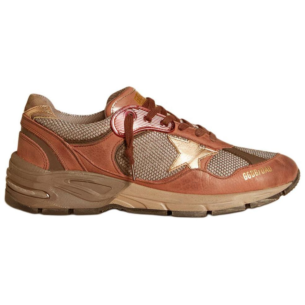 Женские кроссовки Golden Goose Dad-Star (кирпично-красный) — фото 2