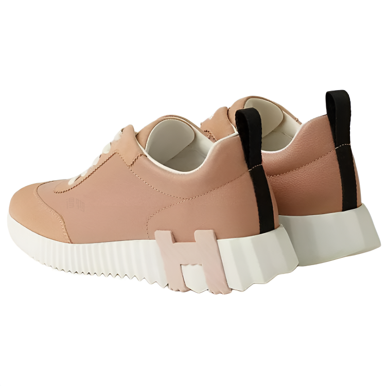 Женские кроссовки Hermes Bouncing 4cm (розовые) — фото 3