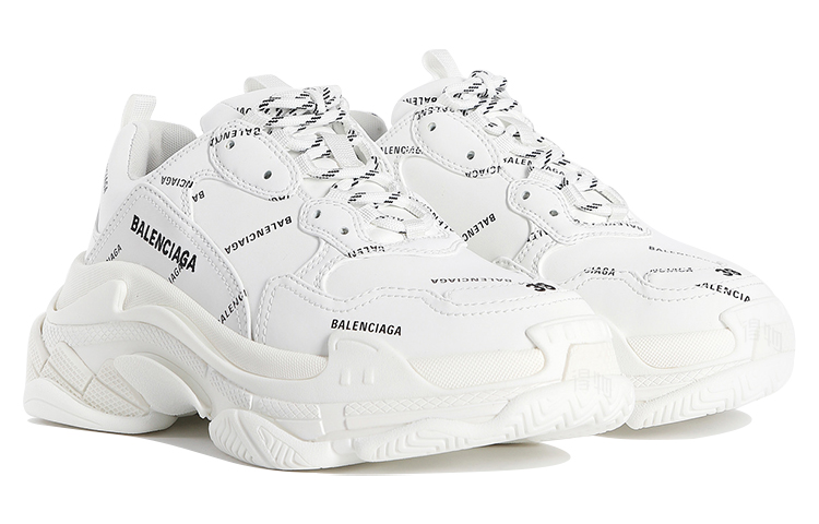 Женские кроссовки Balenciaga Triple S (белые) — фото 4
