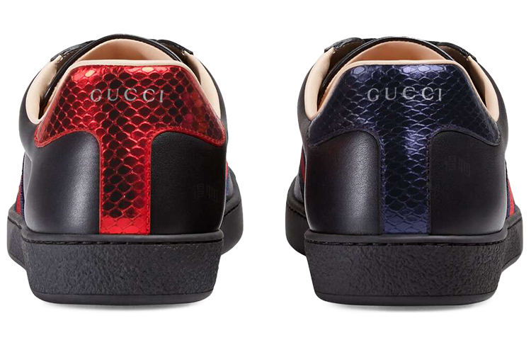 Мужские кеды Gucci ACE (черные) — фото 4