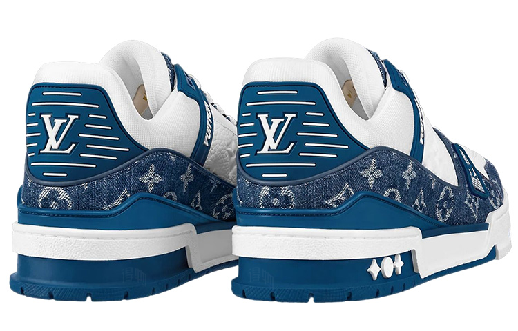 Кеды Louis Vuitton Trainer (сине-белый) — фото 4