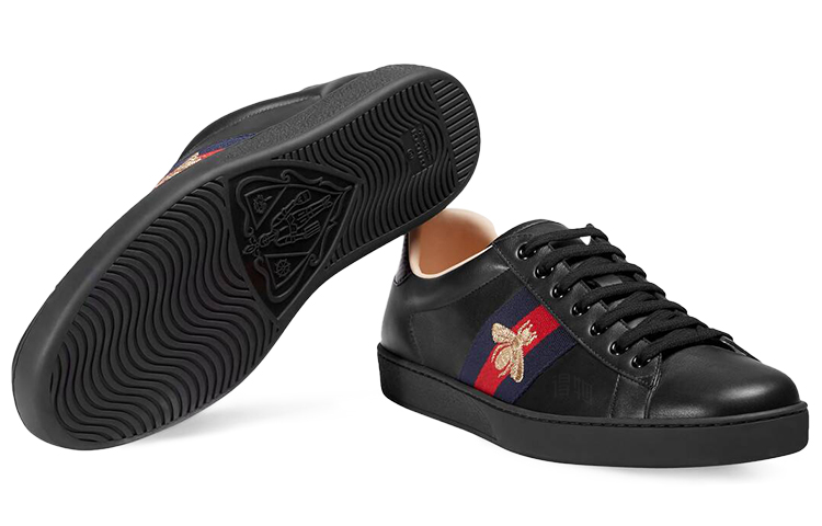 Мужские кеды Gucci ACE (черные) — фото 5