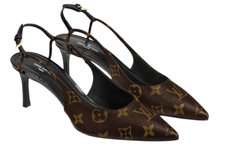 Женские туфли Louis Vuitton Chérie (коричневые) — фото 4