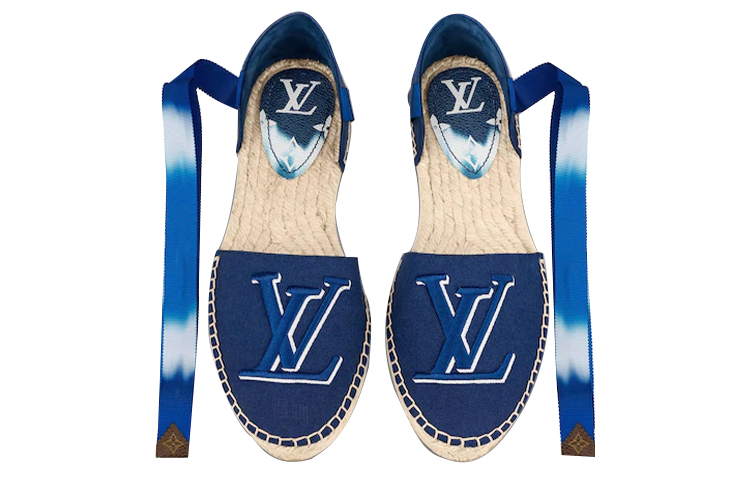 Женские сандалии Louis Vuitton Starboard (синие) — фото 5