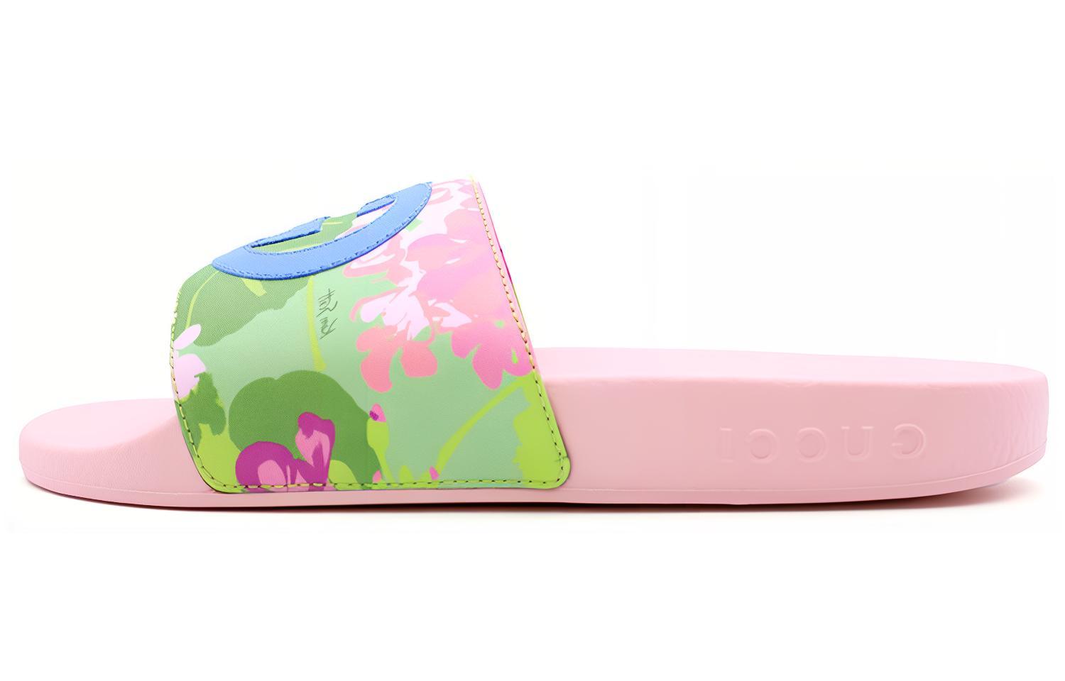 Gucci Ken Scott x Gucci Wmns Slide 'Floral - Pink' Women's