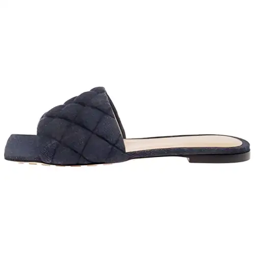 Bottega Veneta Padded Slide Slippers Women's Blue