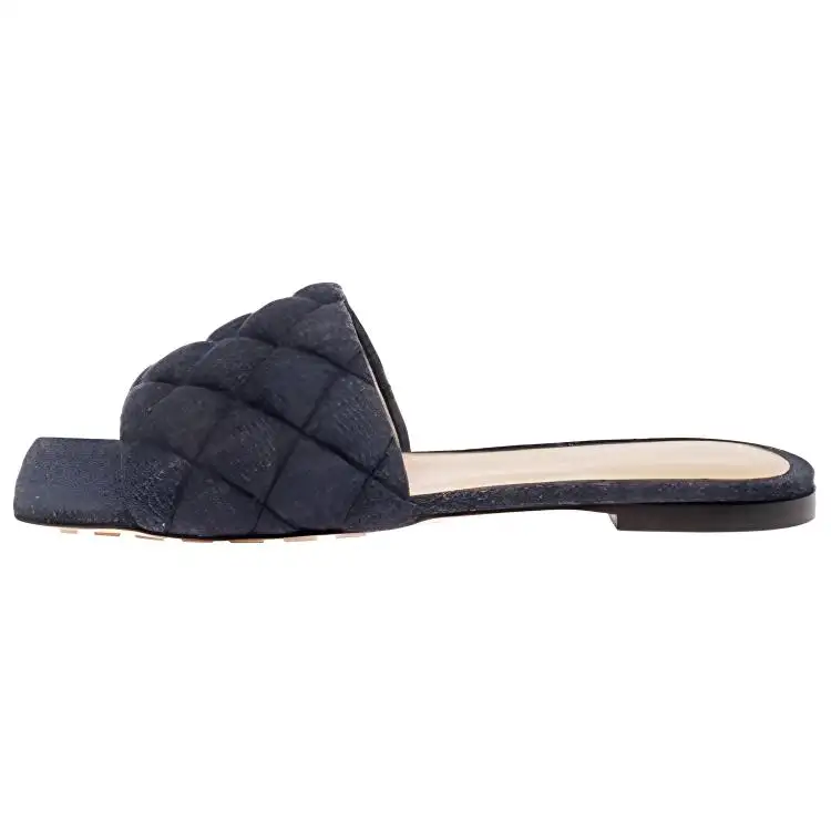 Bottega Veneta Padded Slide Slippers Women's Blue