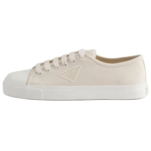 PRADA Low top Canvas Shoes Men's White