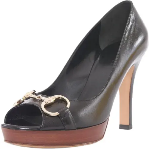 GUCCI Slim Heel High Heels Women's Black