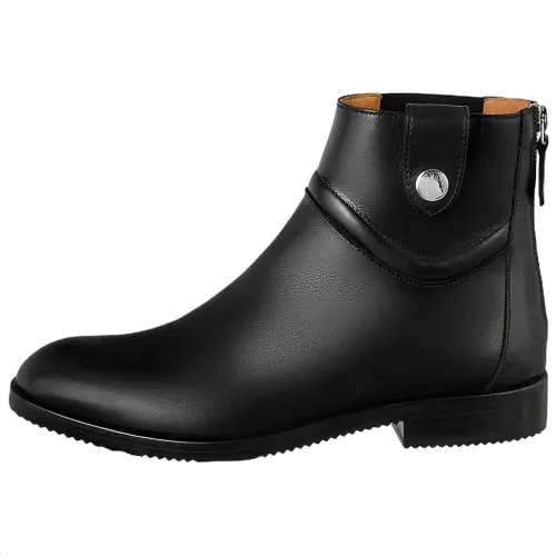 HERMES Nedji Ankle Boots Men's Black