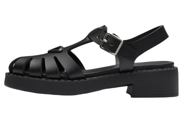 PRADA Roman Sandals Women's Black