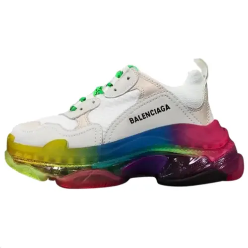Balenciaga Triple S Low top Chunky Sneakers Women's White