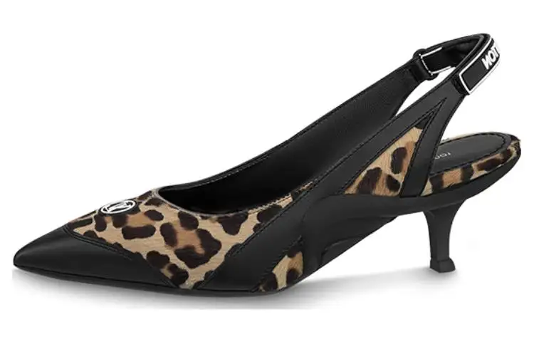 LOUIS VUITTON Archlight Leather Slim Heel High Heels 5.5cm Women's Black