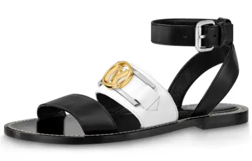 LOUIS VUITTON Lv Academy Sports Sandals 'Black White' Women's