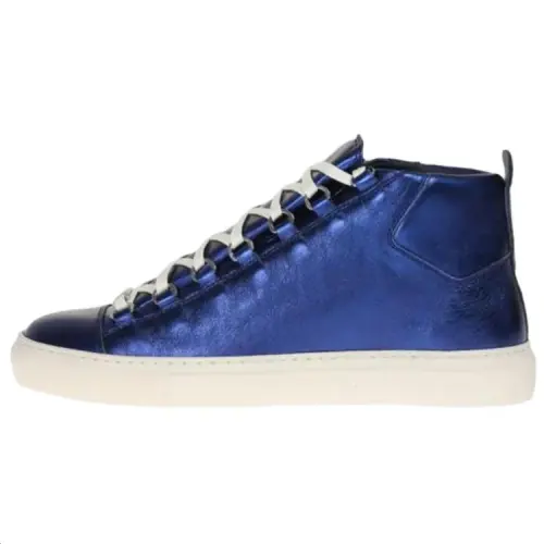 Balenciaga Arena Mid top Skateboard Shoes Men's Blue