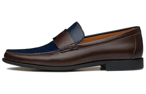 HERMES Duke Casual Shoes Men's Ebony Brown