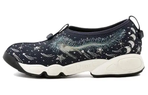DIOR Low top Casual Shoes Women's Black Blue