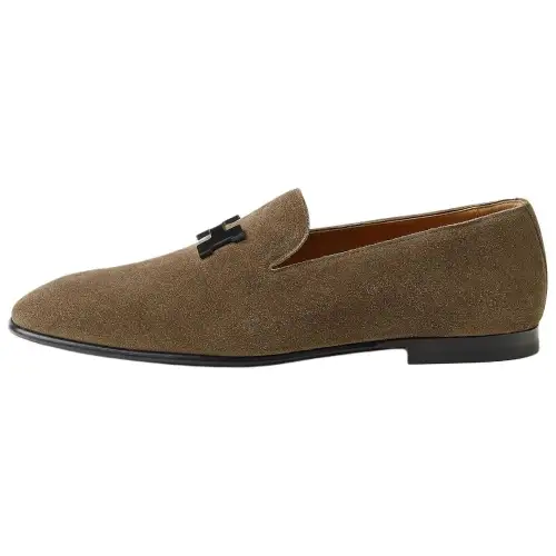 HERMES Corentin Casual Shoes Men's Brown