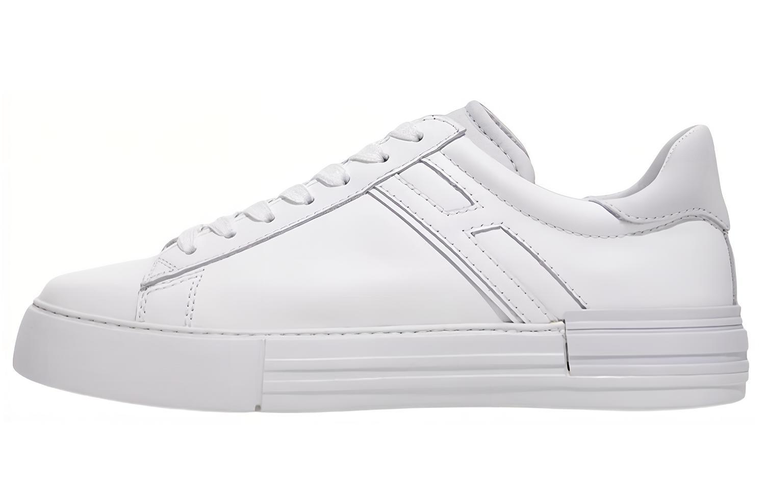 HOGAN Rebel Comfortable Low top Stylish Skateboarding Shoes Men's White
