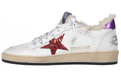 Golden Goose Ball Star Stylish Skateboarding Shoes Women's White