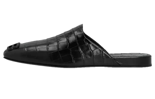 Balenciaga Cosy Closed Toe Slippers Men's Black