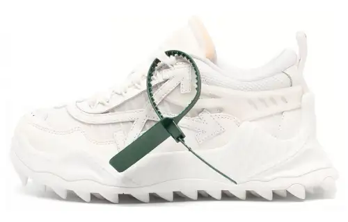 OFF WHITE Leather Low top Casual Shoes Women's White