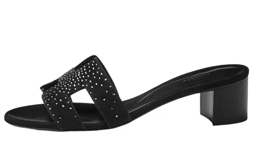 HERMES Oasis Stylish Sandal Women's Black