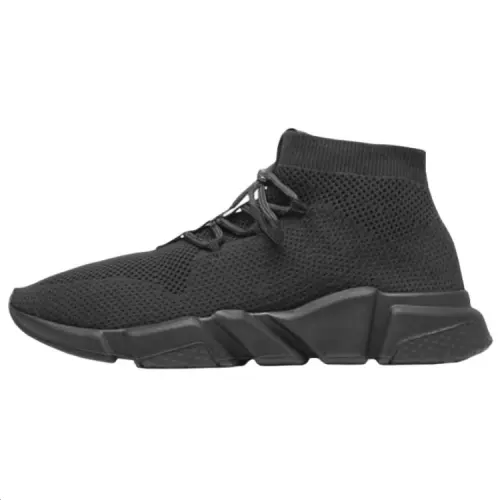 Balenciaga Speed Trainer Mid top Casual Shoes Men's Black