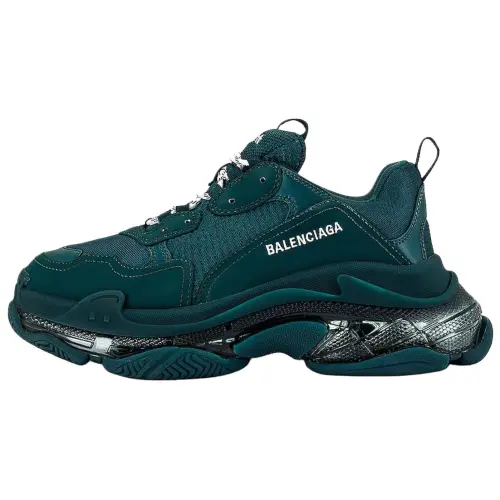 Balenciaga Triple S Clear Sole Full Dark Green