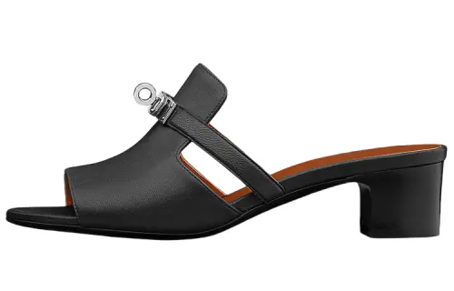 HERMES Candy Slide Slippers Women's Black