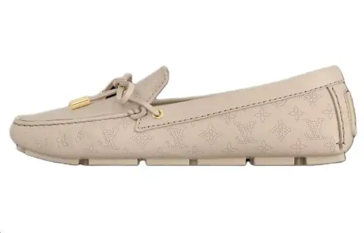 LOUIS VUITTON Gloria Loafers Women's Beige