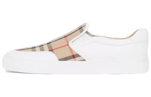 Burberry Skateboard Shoes Women's Ecru