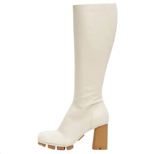 Bottega Veneta Shore Knee high Boots 8.9cm Women's White