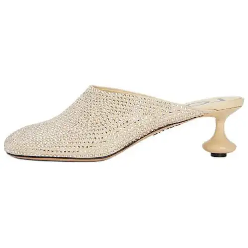 LOEWE Toy Closed Toe Slippers 4.5cm Women's Beige
