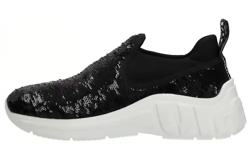 MIU MIU Fabric Abrasion Resistant Low top Sports Casual Shoes Women's Black