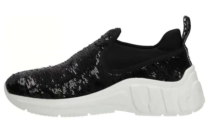 MIU MIU Fabric Abrasion Resistant Low top Sports Casual Shoes Women's Black