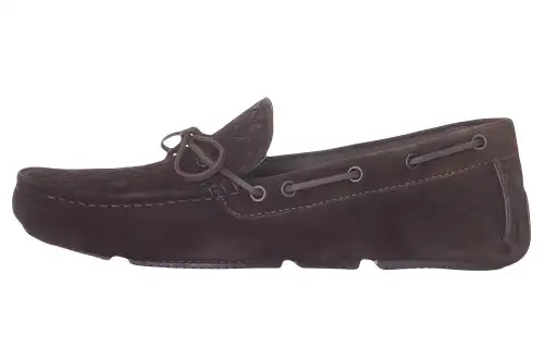 Bottega Veneta Leather Casual Loafers Shoes Men's Brown