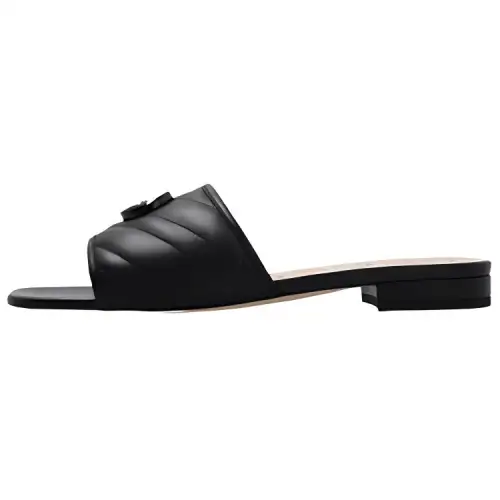 GUCCI Slide Slippers Women's Black
