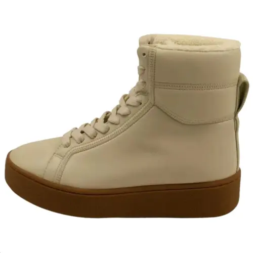 Bottega Veneta The Quilt Leather High top Skateboard Shoes Women's Beige