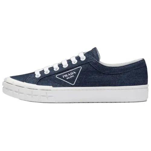 PRADA Cassetta Low top Skateboard Shoes Men's Blue