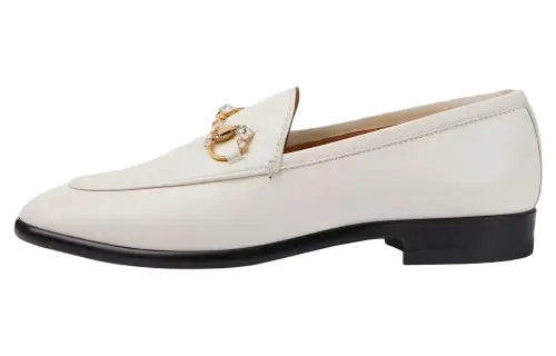 GUCCI Jordaan Loafers Women's White