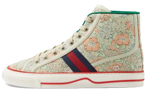GUCCI Liberty Of London X GUCCI Women's Tennis 1977 High 'Floral Mint Green' Women's