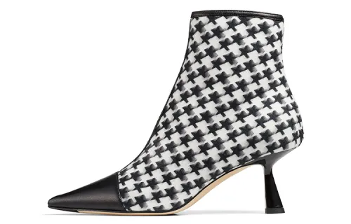 Jimmy Choo Ankle Boots 6.5cm Women's Black White