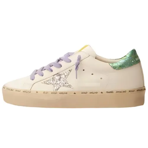 Golden Goose Hi Star Skateboard Shoes Women's Low Top White
