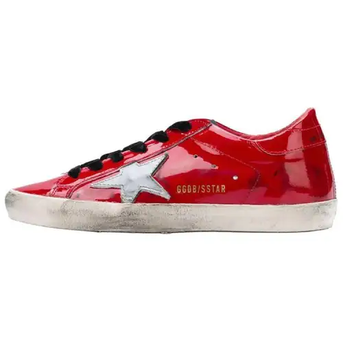 Golden Goose Super Star Low top Skateboard Shoes Women's Red