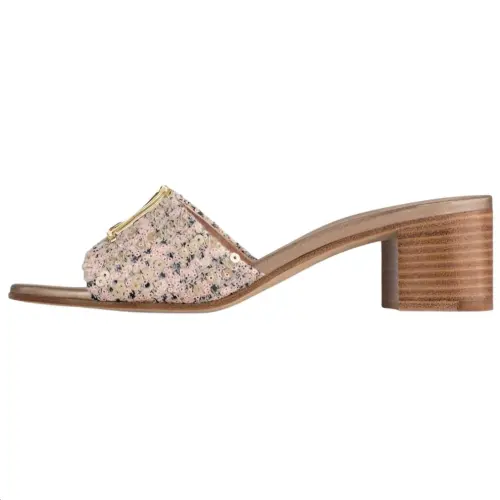 LOUIS VUITTON Capri Slide Slippers 4.5cm Women's Pink