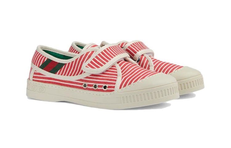 Детские кеды Gucci Tennis 1977 (красные) — Красный — фото 2