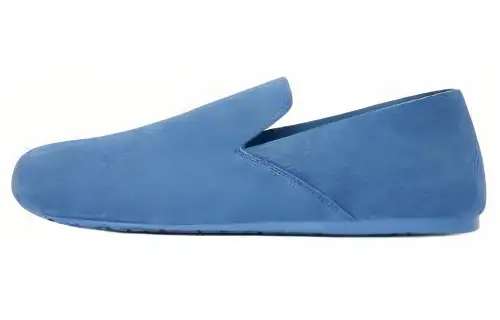 LOEWE Suede Casual Shoes Men's Blue
