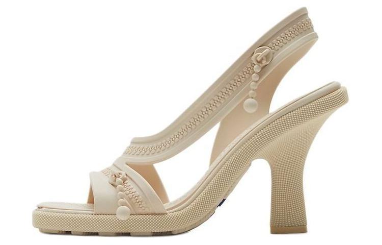 Burberry Decorative Zip-detailing Strappy Sandals